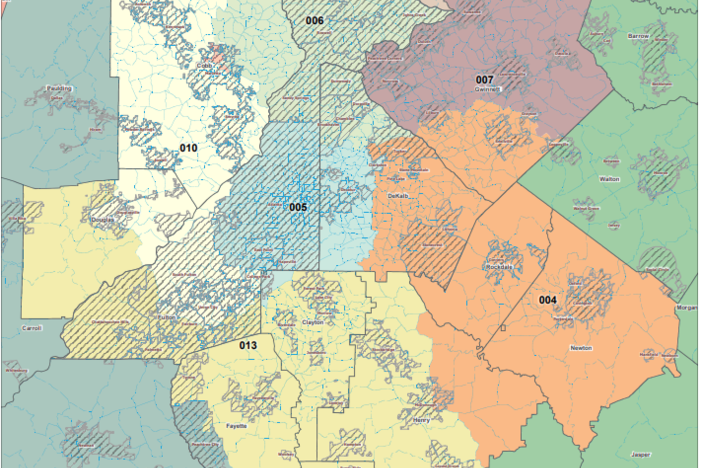 Fulton county deals redistricting map